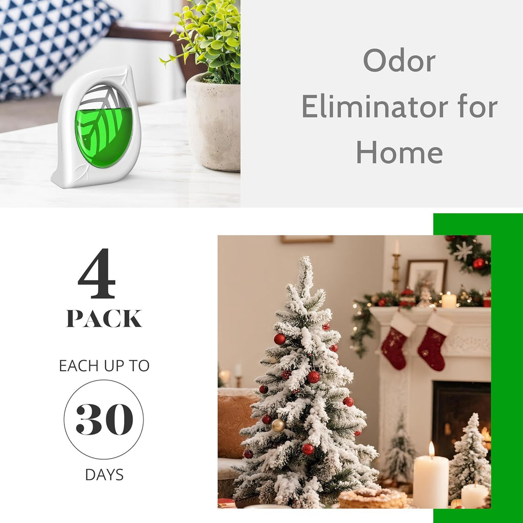 Air Freshener for Home, 4 Pack, Cedar, Odor Eliminator for Small Area Closets Bathroom Pets Strong Odor, Up to 120 Days
