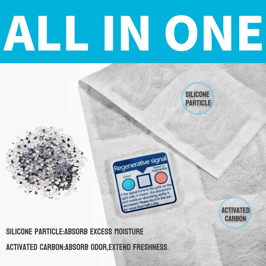 2 Pack Refrigerator Deodorizer, Outperforms Baking Soda Fridge Deodorizer, Odor Eliminator for Fridge & Freezer, Refrigerator Air Freshener And Moisture Absorbers Pad