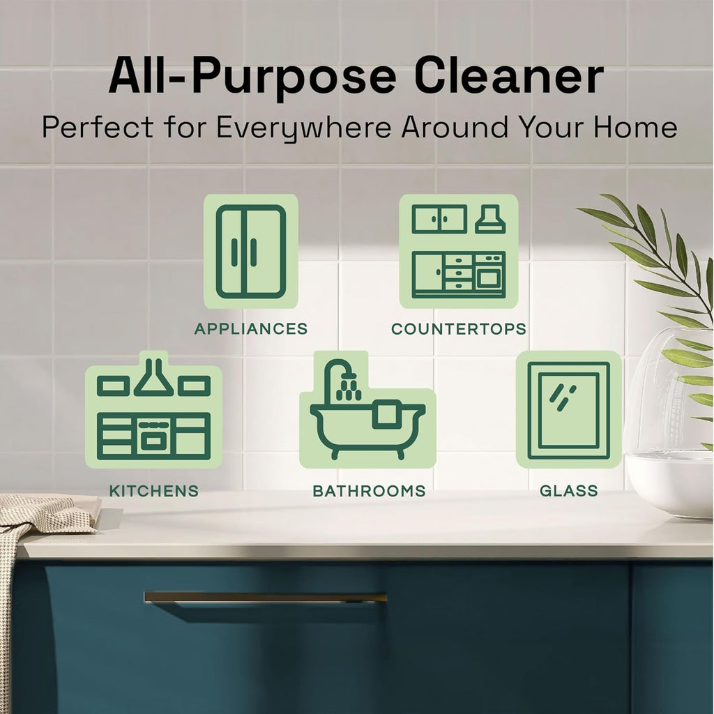 Clean Republic All-Purpose Cleaner, Daily Use Cleaning Spray for Kitchens, Bathrooms, and More, 32 Fluid Ounce Bottle