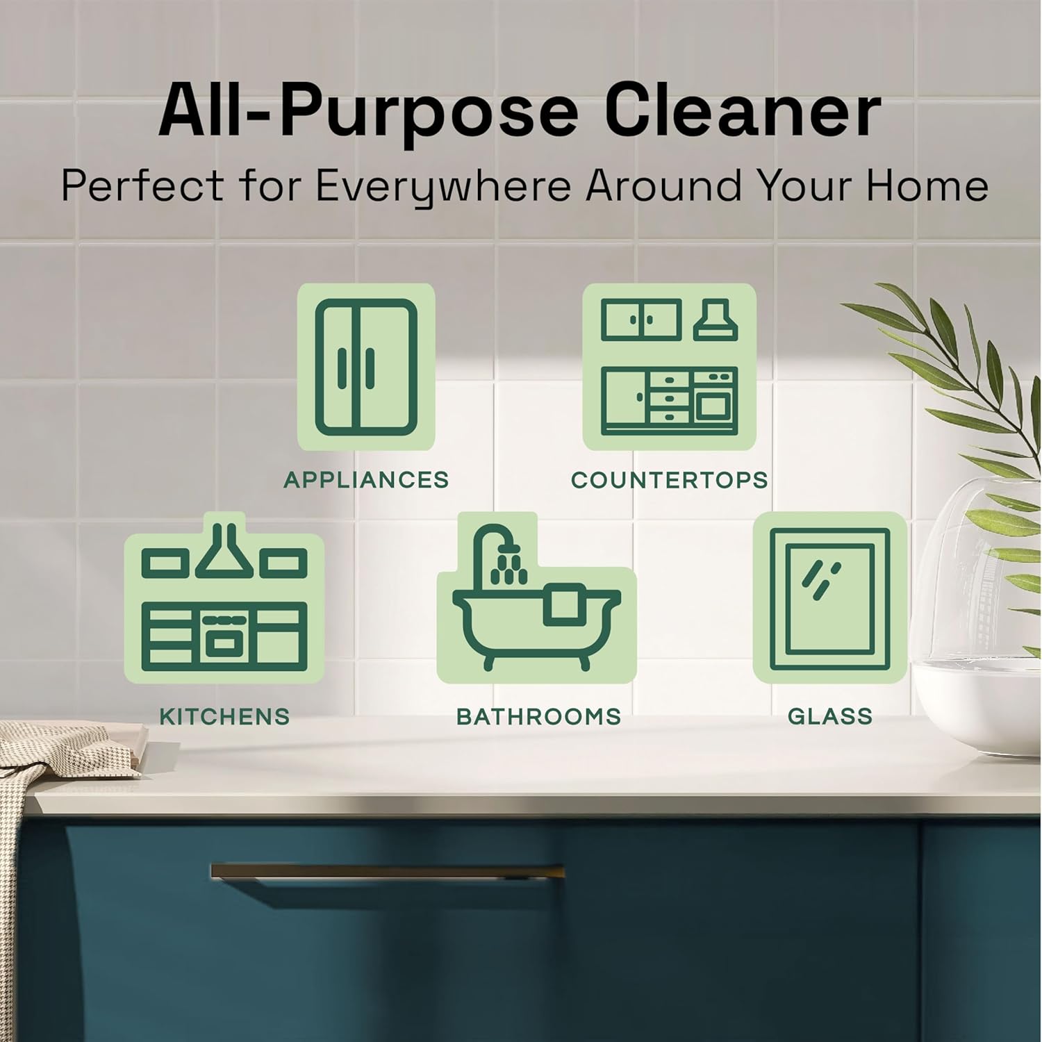 Clean Republic All-Purpose Cleaner, Daily Use Cleaning Spray for Kitchens, Bathrooms, and More, 32 Fluid Ounce Bottle