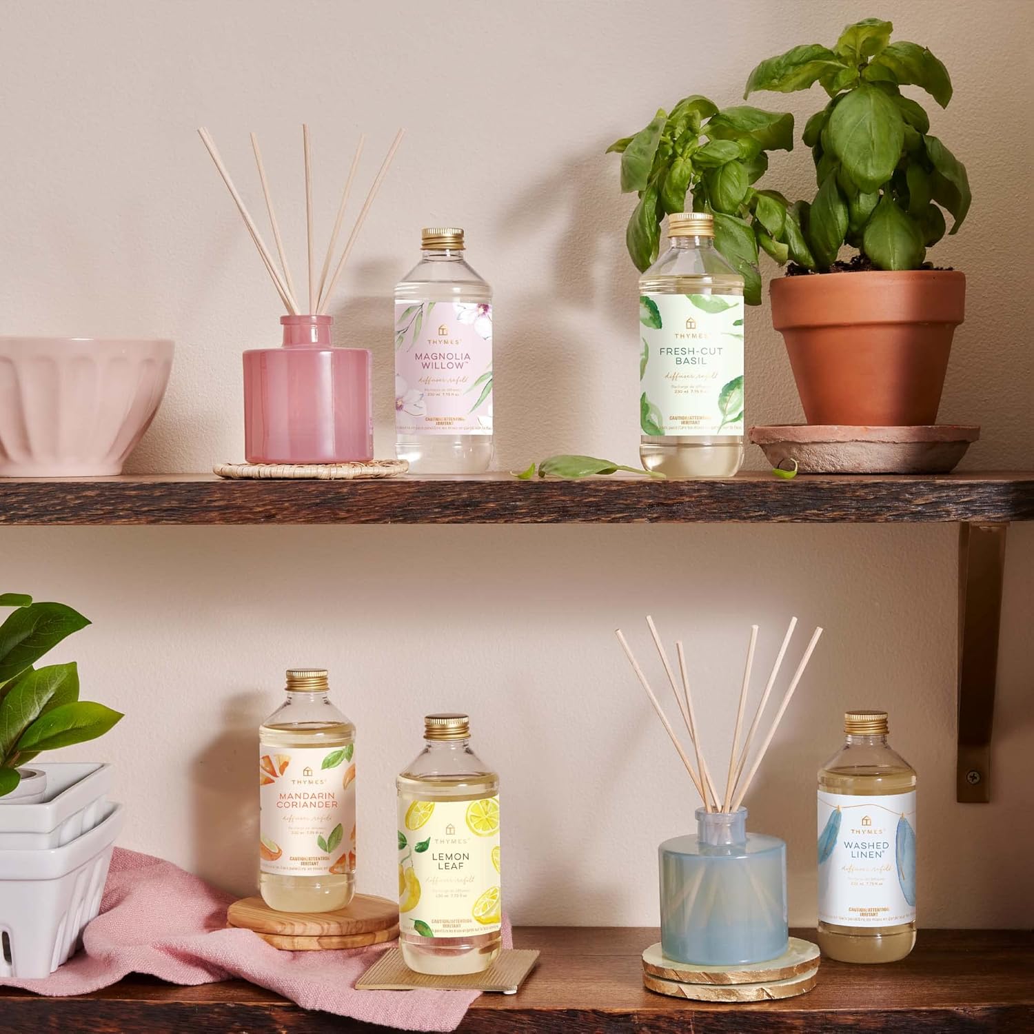 Thymes Reed Diffuser Oil - Lemon Leaf - 7.75 Fl Oz