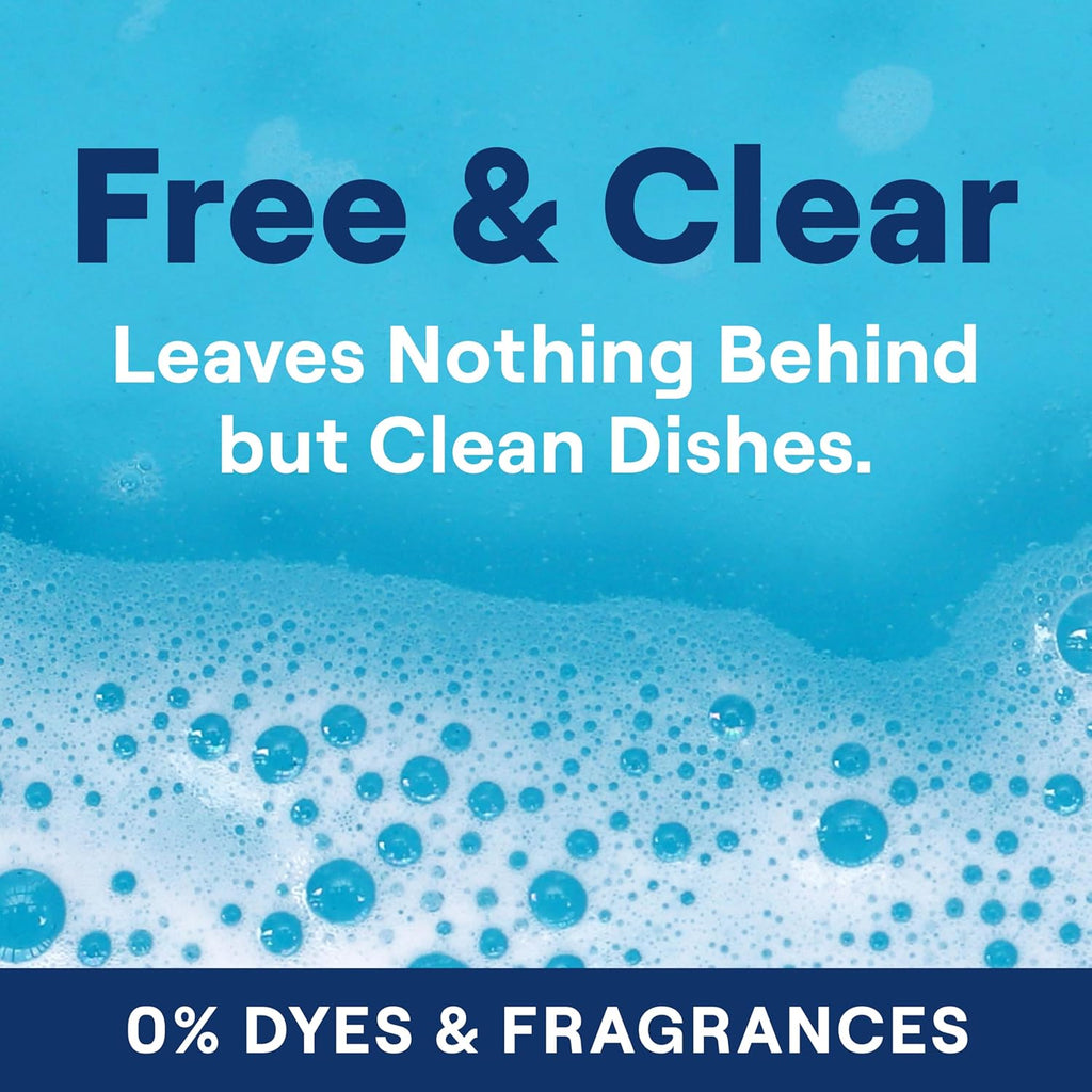 Seventh Generation Dishwasher Detergent Gel for Sparkling Dishes Free & Clear Fragrance Free 42 oz, Pack of 6