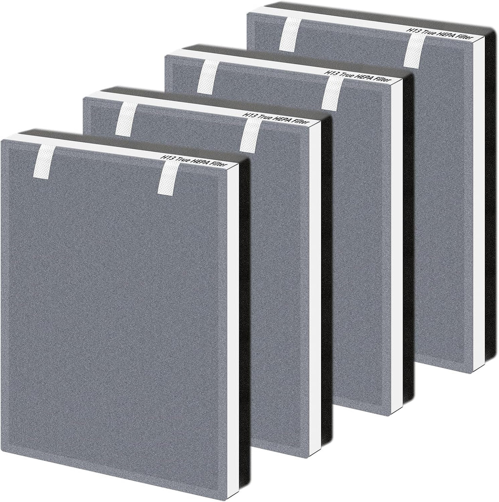 Vital 100 Replacement Filter for LEVOIT Vital 100 Air Purifier, Funmit 3-in-1 H13 True HEPA High-Efficiency Activated Carbon Filter, Compared to Part # Vital 100-RF, 4 Pack