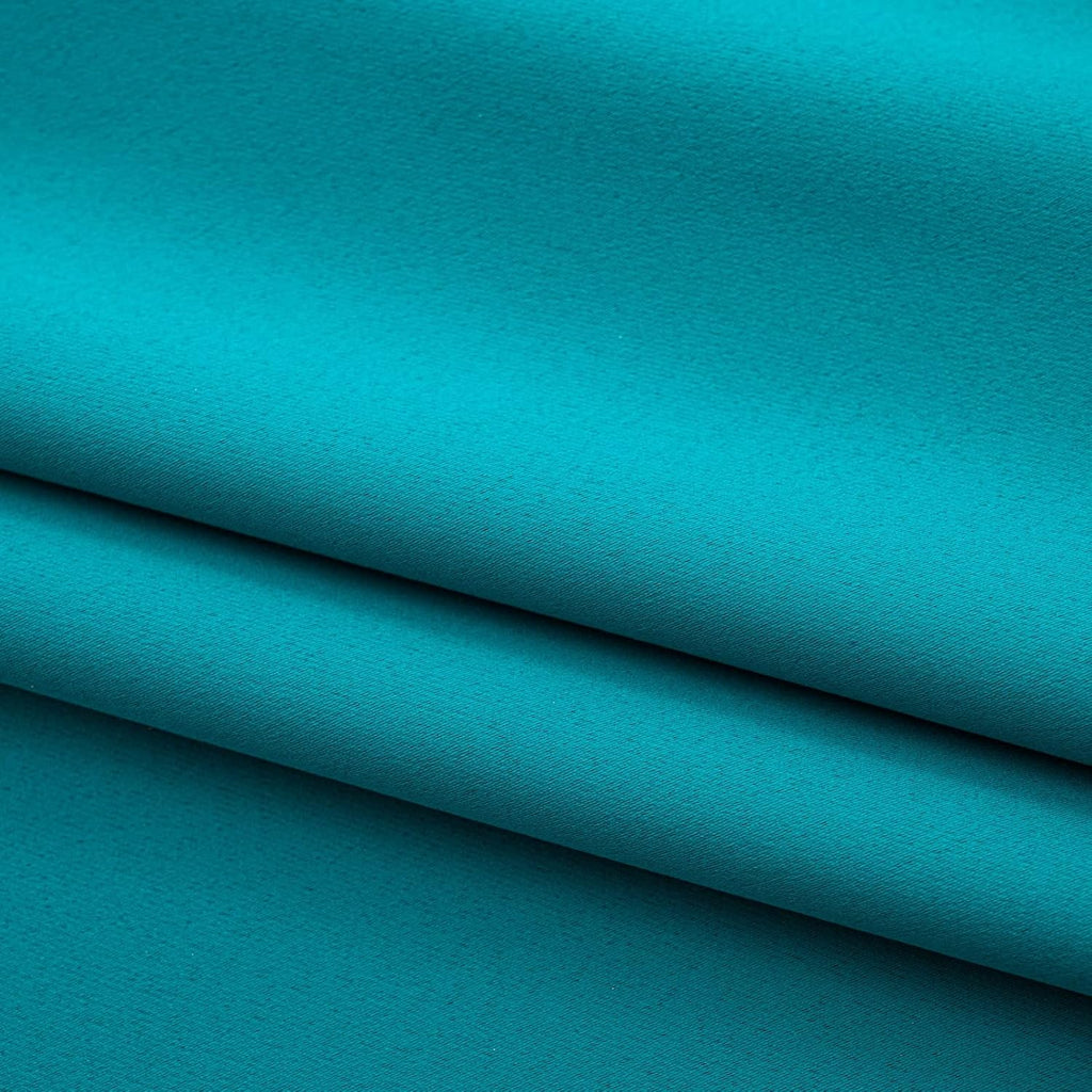 Pickluc Teal Cafe Curtain 30 Inches Length, Rod Pocket Small Kitchen Half Window Curtain, Short Blackout for Small Window, 30" Wide and 30" Long, 2 Panels