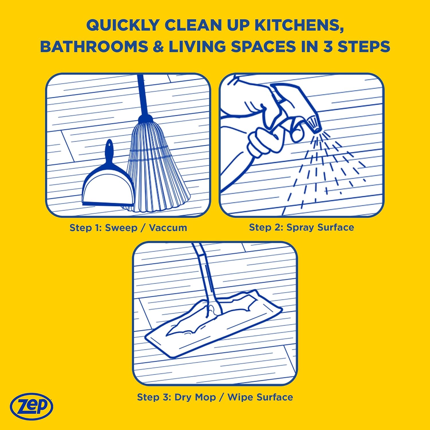 Zep Concentrated Multi-Purpose Pine Cleaner - 128 oz (Case of 4)- ZUMPP128 - Multi-Purpose Cleaner for Professional, Commercial and Household Use, From the Bathroom to Kitchens and Dining Rooms