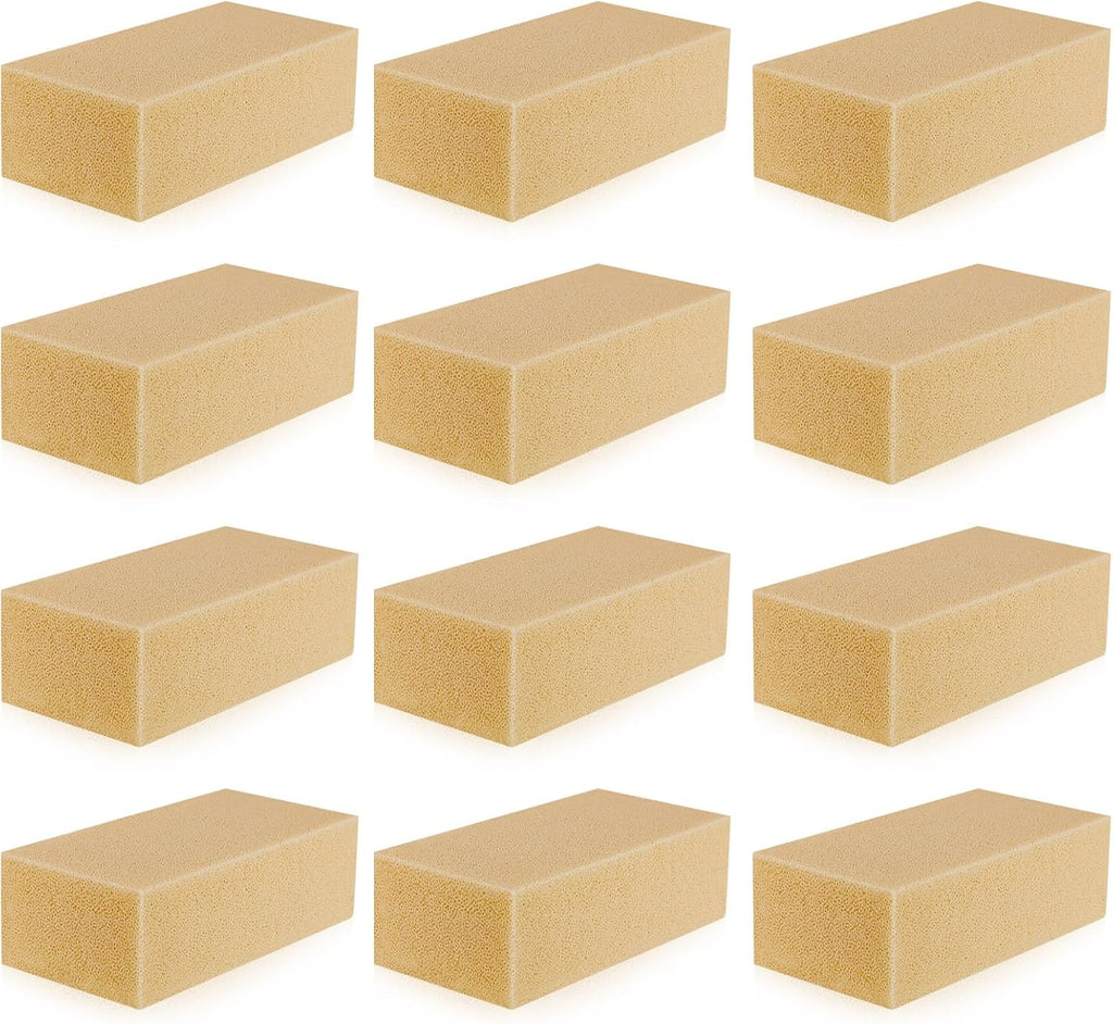 Tessco for you 12 Pcs Reusable Soot Eraser Sponge for Dry Cleaning - Effective Soot Remover for Pet Hair, Dust, and Dirt on Painted Walls, Books, and Car Interiors