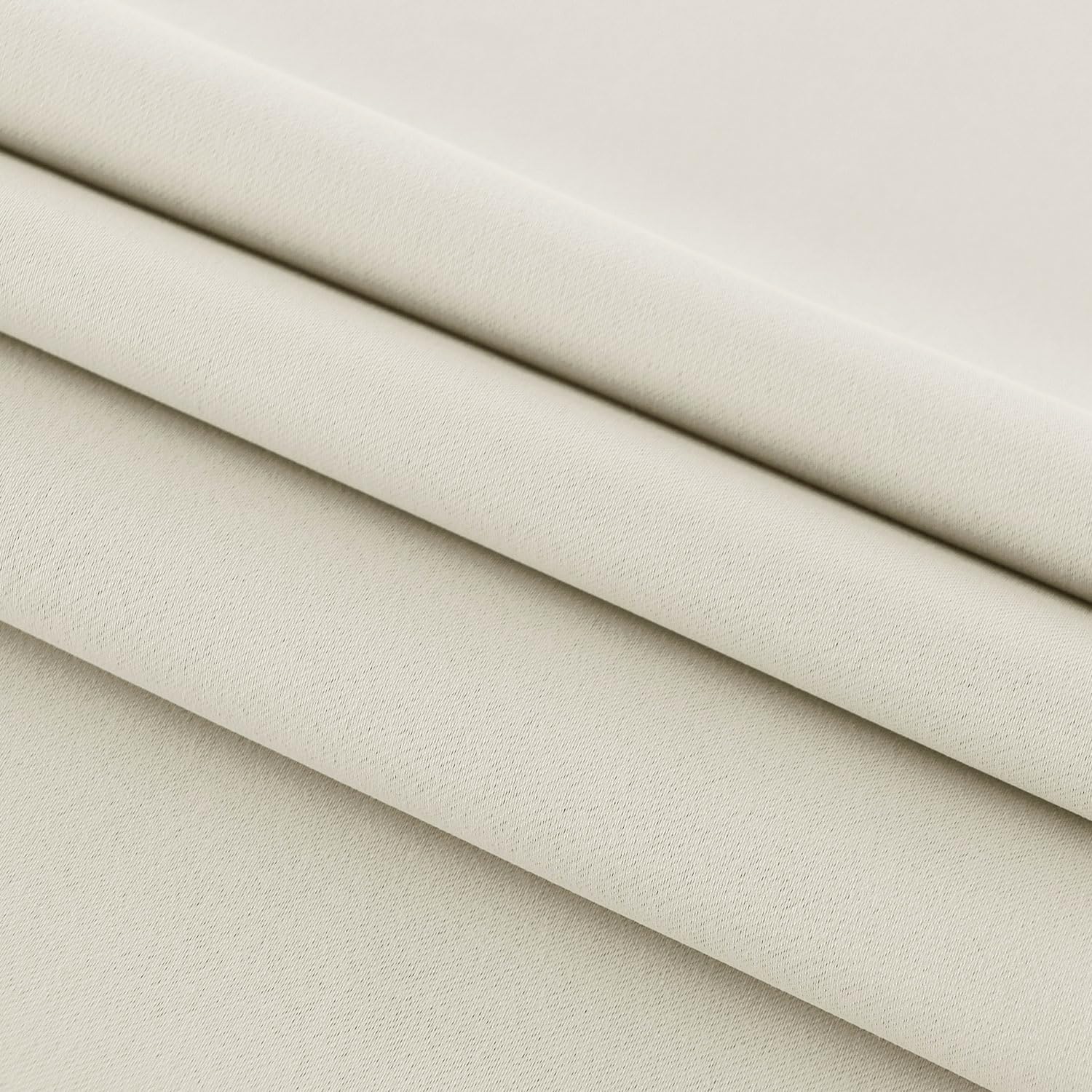 DWCN French Door Curtains – Rod Pocket Thermal Blackout Curtain for Doors with Glass Window, Kitchen and Patio Doors for Privacy, 25 X 80 Inches Long, 1 Curtain Panel with Tieback, Light Beige