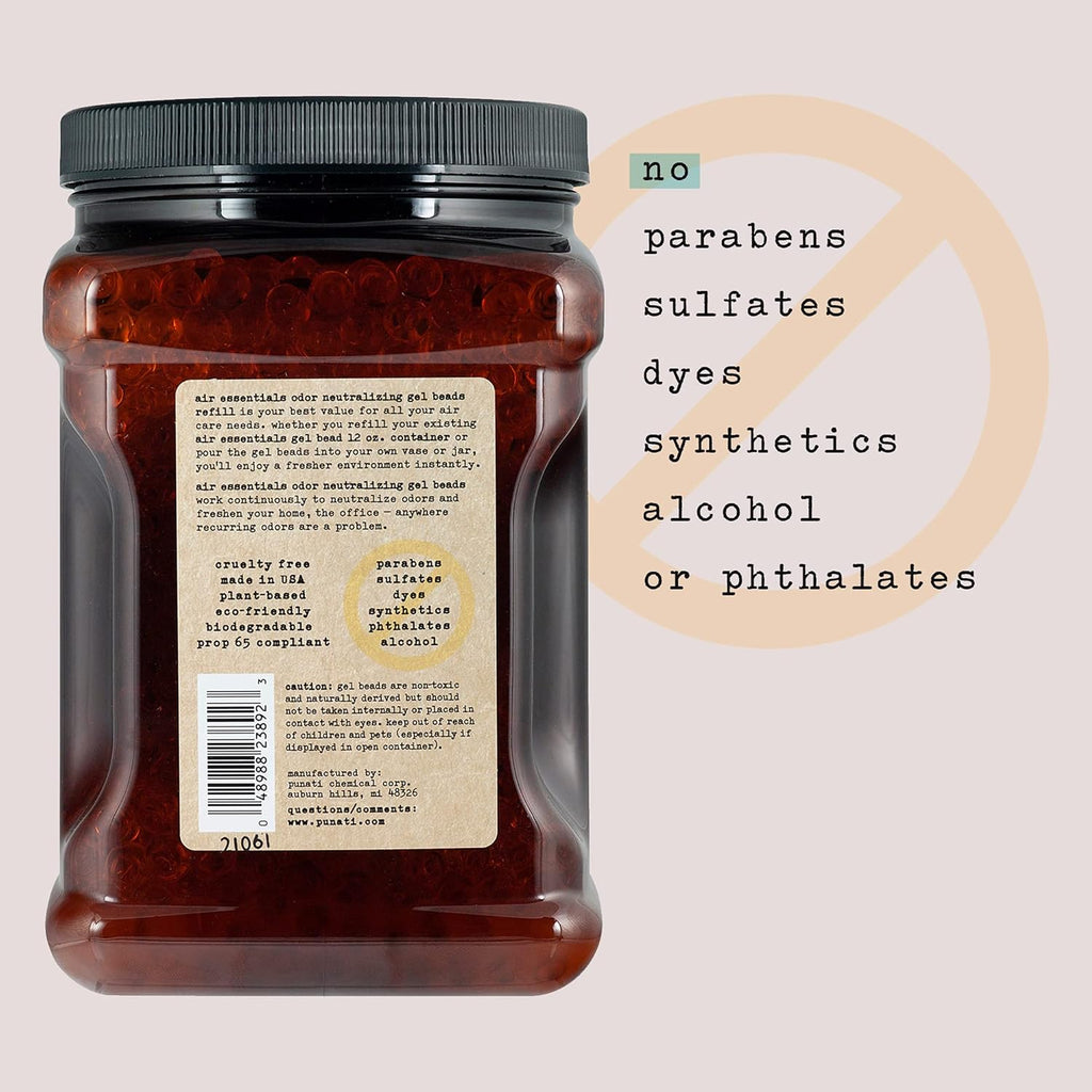 Air Essentials Air Freshener & Odor Neutralizer Gel Bead Refill – Odor Eliminator - Made with Pure Essential Oils – Citrus Blossom - 48 Ounce