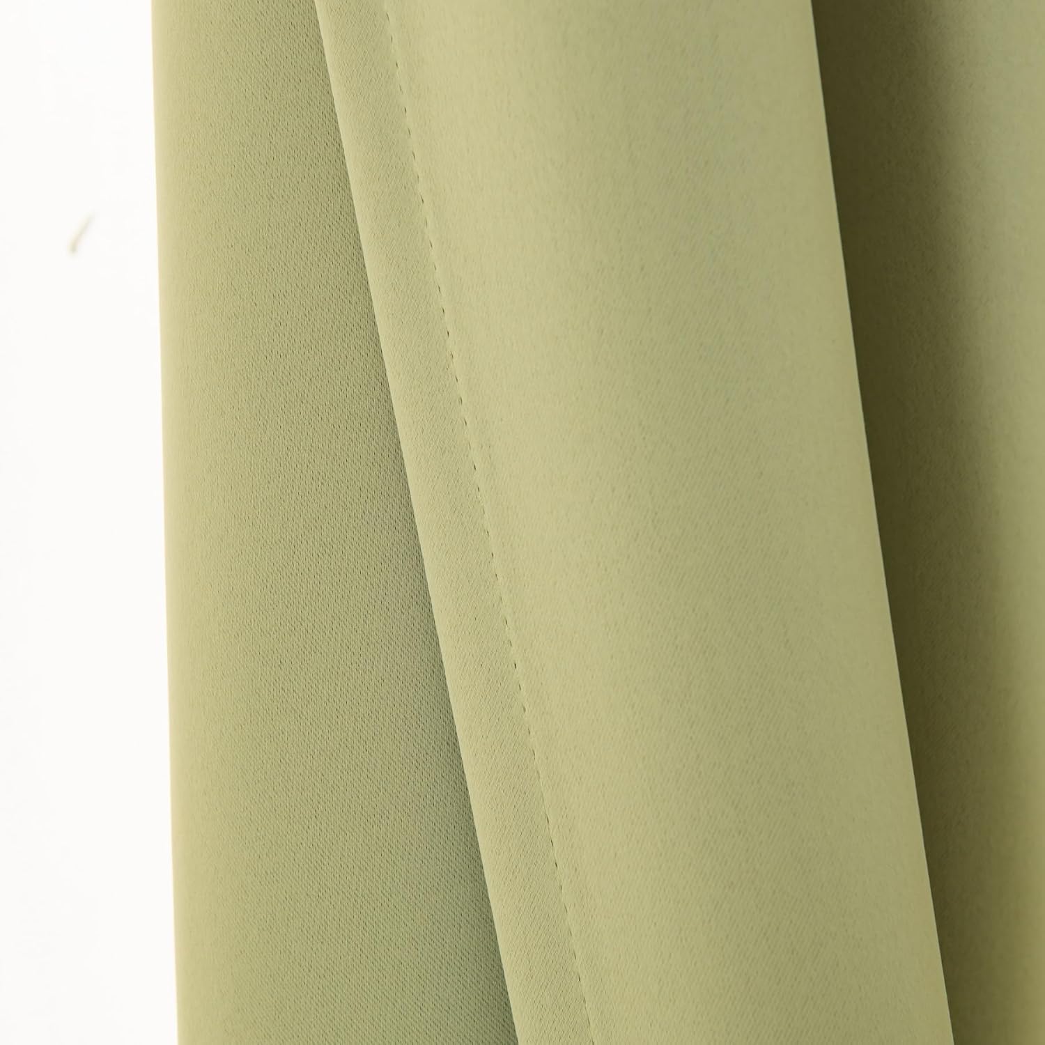 Pickluc Cafe Kitchen Curtains 36 Inches Long 2 Panels, Blackout Tier Curtains with Rod Pocket, Short Black Out Curtain for Small Window, 42" Wide and 36" Length, Set of Two, Sage Green