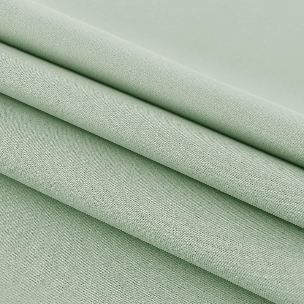 DWCN French Door Curtains – Rod Pocket Thermal Blackout Curtain for Doors with Glass Window, Kitchen and Patio Doors for Privacy, 25 X 72 Inches Long, 1 Curtain Panel with Tieback, Bean Green