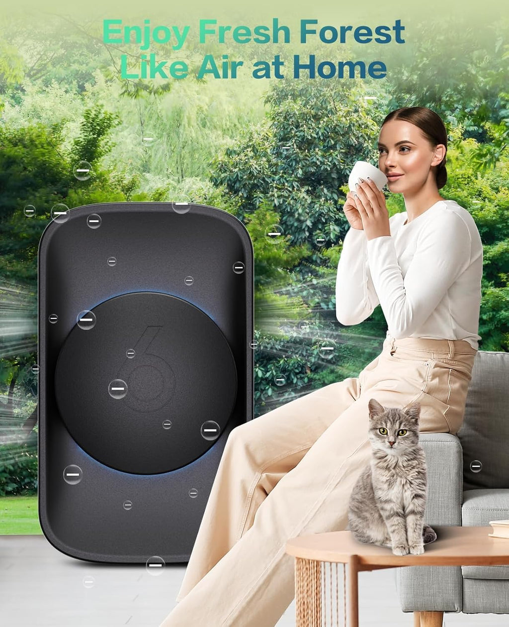 Air Ionizers for Home (3 Pack), Negative Ion Generator, Quiet Air Freshener for Bedroom Kitchen Office,Portable Plug in Air Filter Odor, Smoke Dust, Pets, Eliminator, Mini Air Cleaner