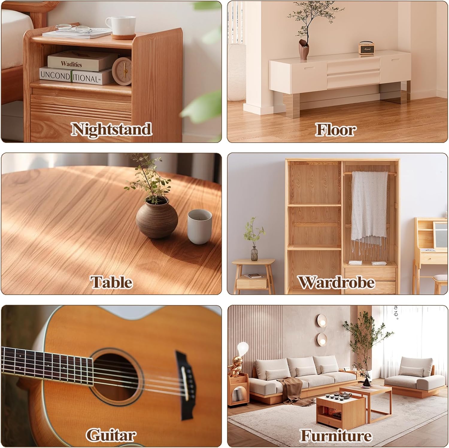 Walnut Wood Filler, Walnut Wood Putty, Paintable Stainable Wood Repair Putty, 9.87 Ounce Wood Furniture Repair kit, Quickly Repair Wood Cracks and Holes on Wooden Floor Furniture (Walnut)