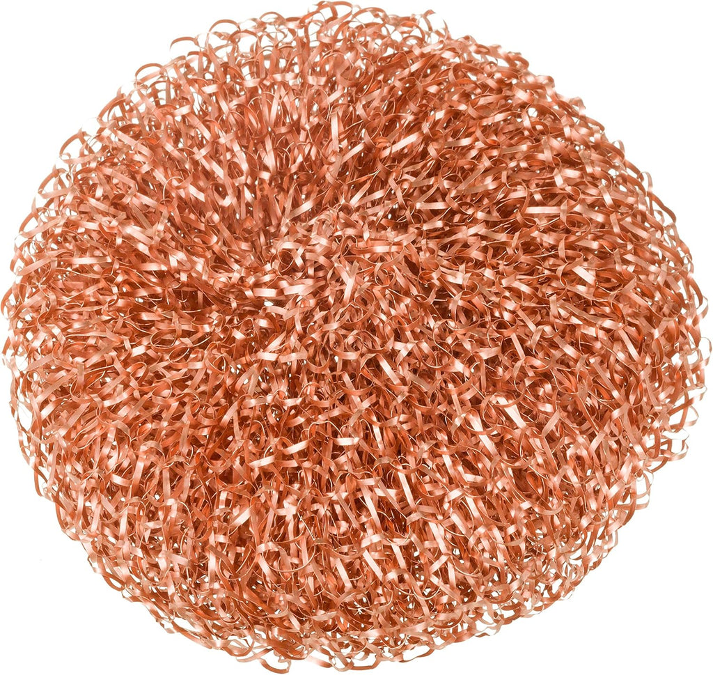 Redecker Real Copper Pot Scrubbers – Double-Layer Copper Scouring Pads for Pots, Pans, Dishes & More – Gentle, Scratch-Free Cleaning – Durable Copper Sponge Scrubber, Set of 2
