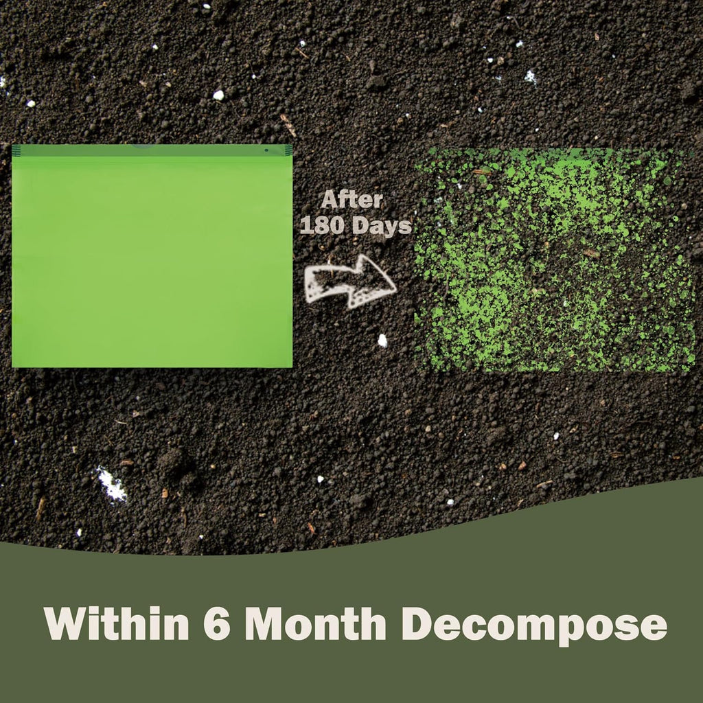 Compost Bags 5 Gallon with Drawstring Tear Off 20 Liter Extra Thick 0.78 Mils Compostable Food Scrap Waste Bags with US BPI ASTM D6400 and Europe OK Compost Home Certified 60 Counts