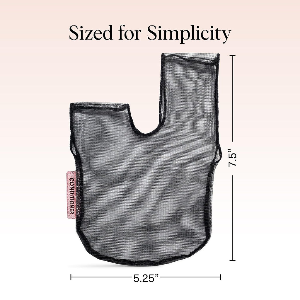 Kitsch Bar Soap Saver Bag – Patented Mesh Bag Soap Holder for Shampoo and Conditioner Bars - Extends Use & Prevents Soggy Mess - Recycled Mesh Beauty Pouch, Eco-Friendly – Black