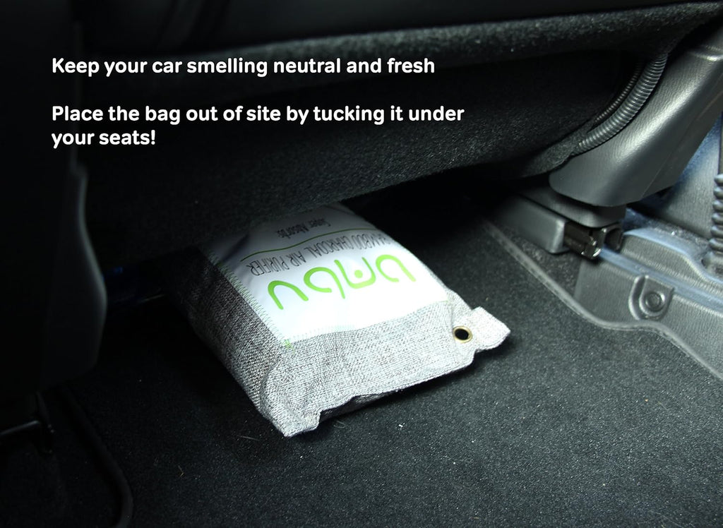 1000g Large Bamboo Charcoal Air Purifier Bag - Car Deodorizer Freshener - Remove Odor and Control Moisture in Your RV, Camper, SUV, Truck, Closet, Mobile Home, Storage - Non fragrant 1kg