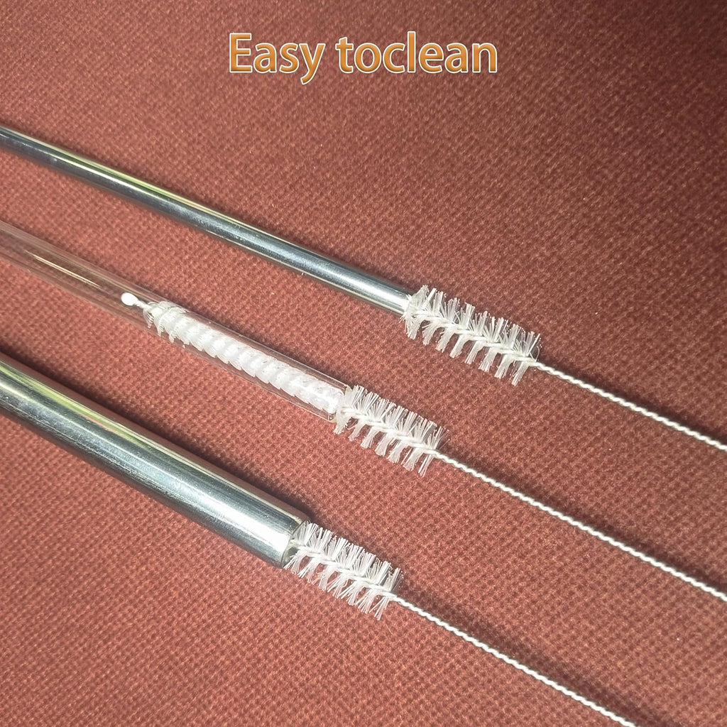 12-inch Extra Long Straw Cleaner Brush, Straw Brush Extra Long with Nylon Bristles, Straw Cleaning Brush Extra Long for Baby Bottles, Glass/Silicone Straws Piper Cleaners.