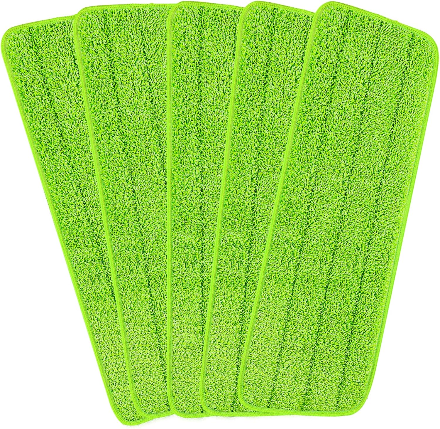 16.5 inch Reusable Mop Pads Microfiber Spray Mop Replacement Heads for Wet/Dry Mops Compatible with Bona Floor Care System (5 Pack)
