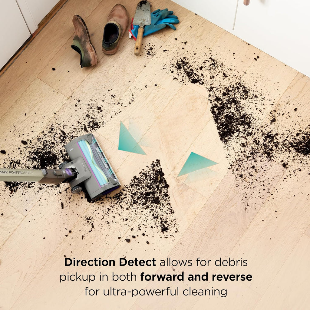 Shark Cordless Vacuum Cleaner with HEPA Filter, PowerDetect Clean & Empty, Powerful Suction, Auto-Empty System, Pet Hair Pickup, Carpets & Hardfloor, Dark Gray, IP3251