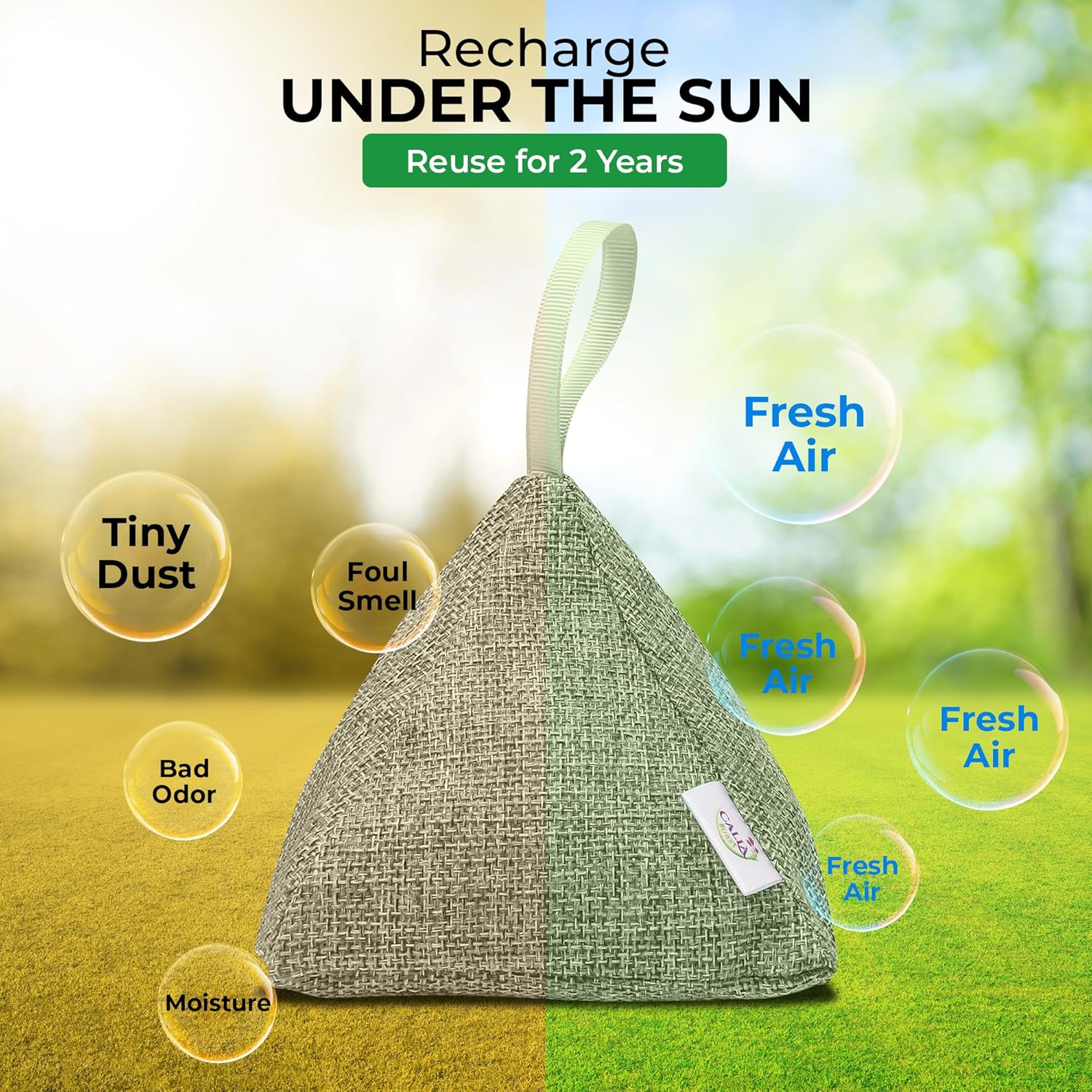 4 Pack Bamboo Charcoal Air Purifier Bags 200 Grams Each - Odor Absorber & Eliminator for Home, Car, Pets, Activated Charcoal Natural Freshener, Eco-Friendly & Reusable Designer Colors)