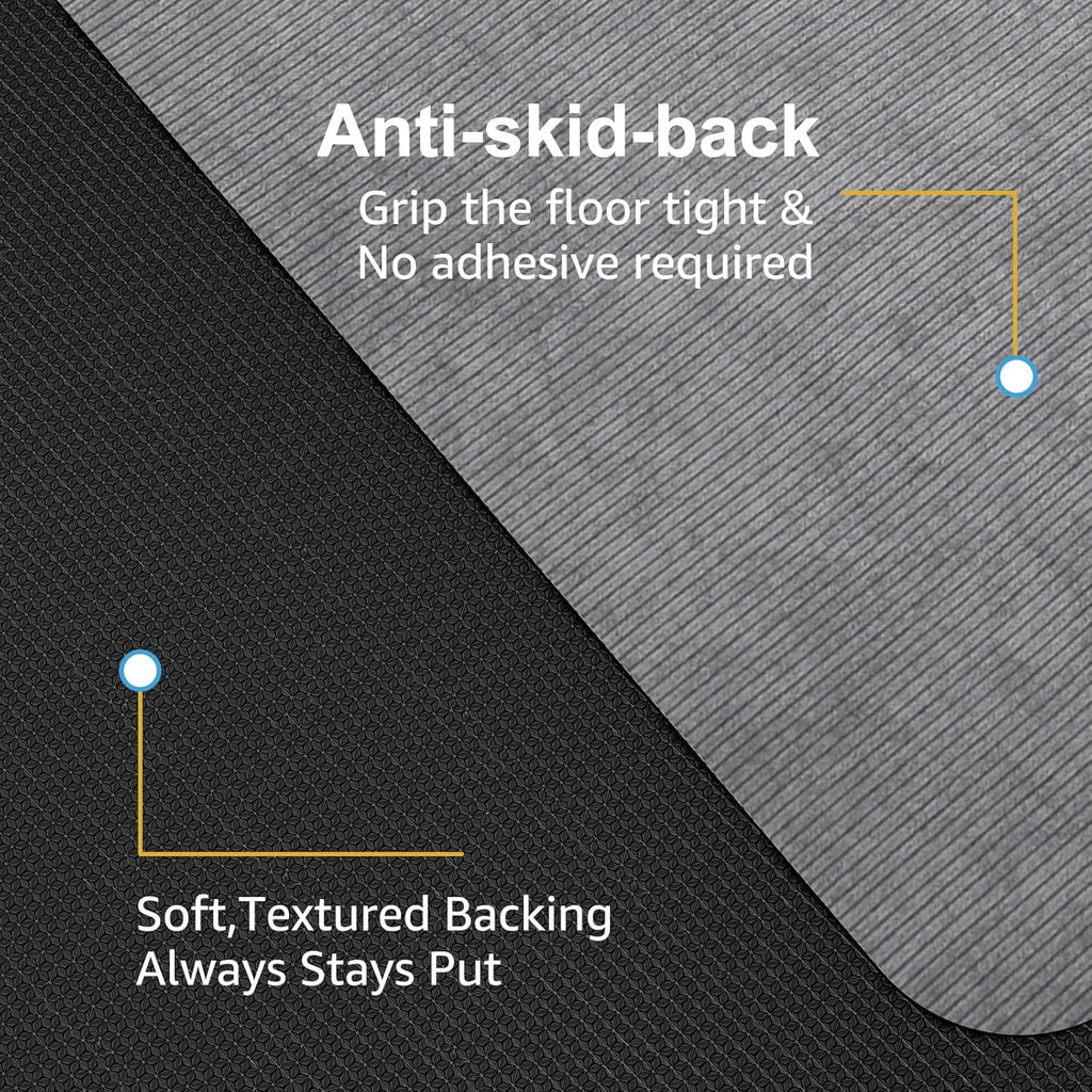 Placoot Desk Chair Mat for Hardwood Floor & Tile 55"x35" Office Chair Mat for Rolling Chairs Large Anti-Slip-Recyclable Material Computer Rug for Office