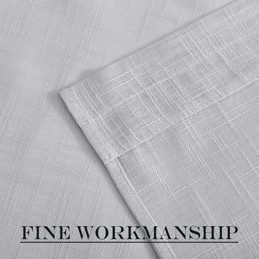 NICETOWN SidelightCurtains 72 Inches Long for Door Windows Linen Privacy Protect Light Filtering French Door Side Curtain Panels Bonus Adjustable Tie Back, 12x72 Inch Length, 1 Panel, Dark Grey