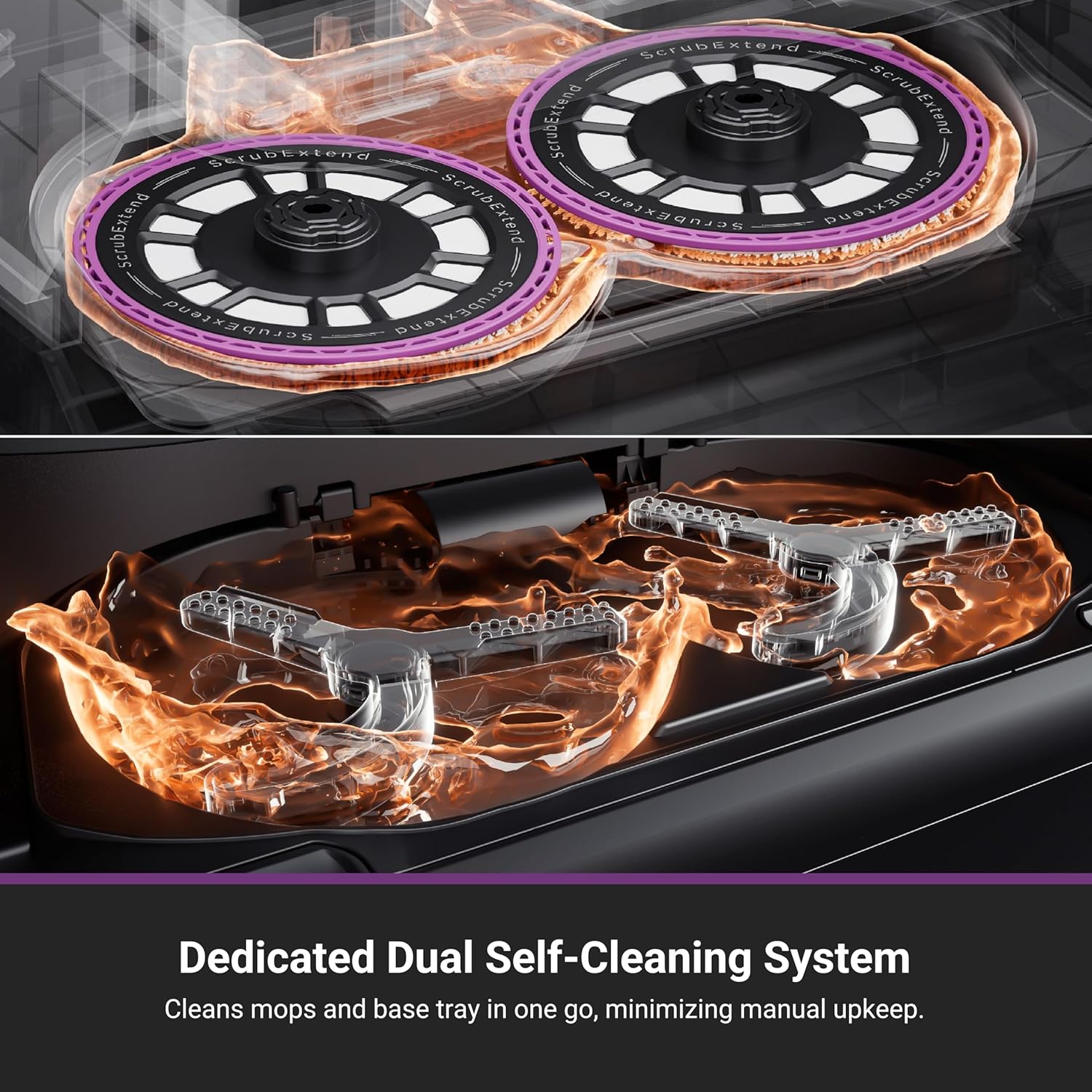 Eureka J15 Max Ultra Self-Emptying Robot Vacuum Combo All-in-one, 22,000 Pa Suction 176℉ Hot Water Wash 131°F Hot Air Dry Self-Cleaning Base Tray, Flex-Arm Mop Anti-Tangle RTCam AI Obstacle Avoidance