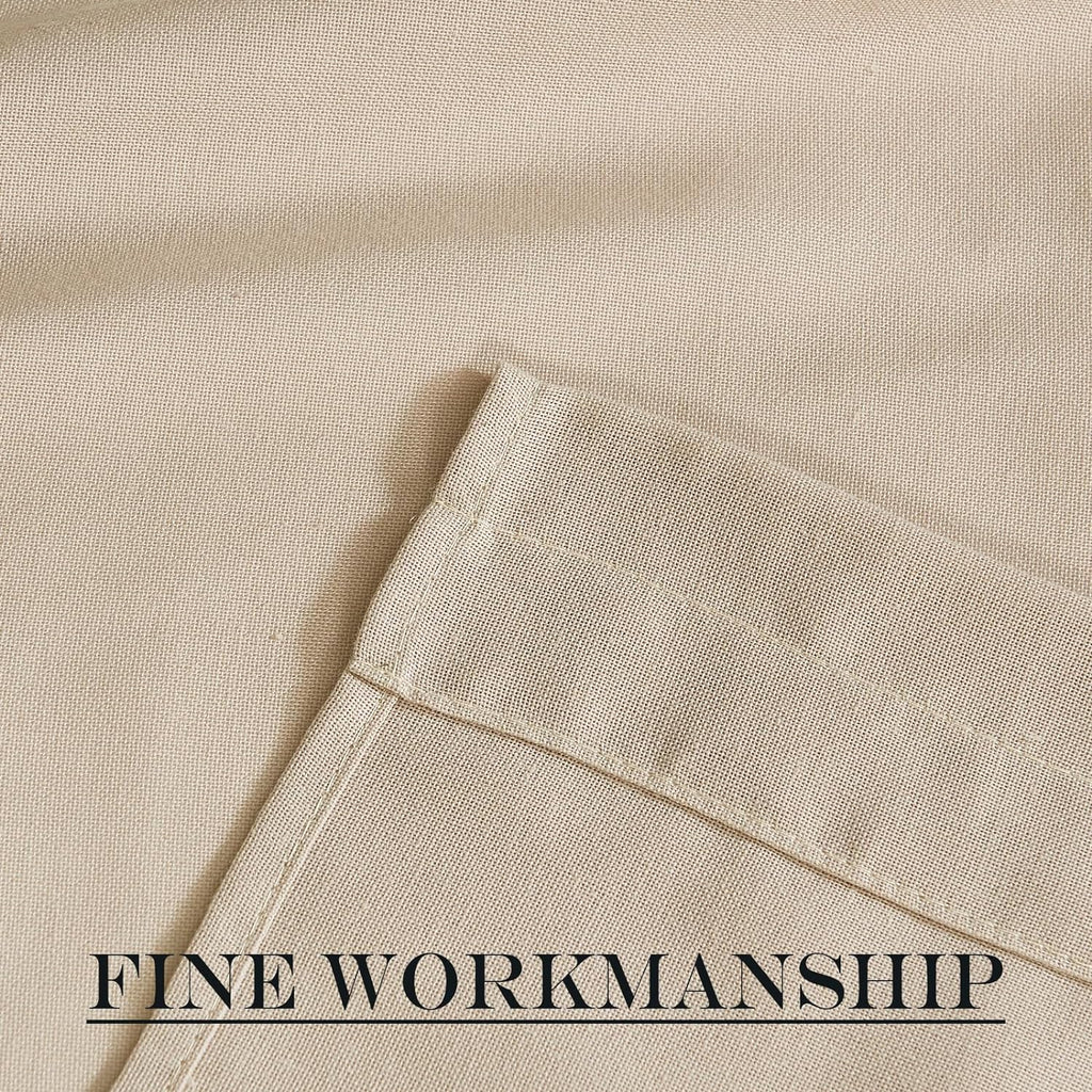 NICETOWN Linen Door Curtains 50 inch Length 1 Panel Farmhouse Kitchen Curtain Light Filtering Sidelight Covering, Door Blinds Tie Up Shade for Classroom Window, 1 Panel, 26 inch Wide, Anogra