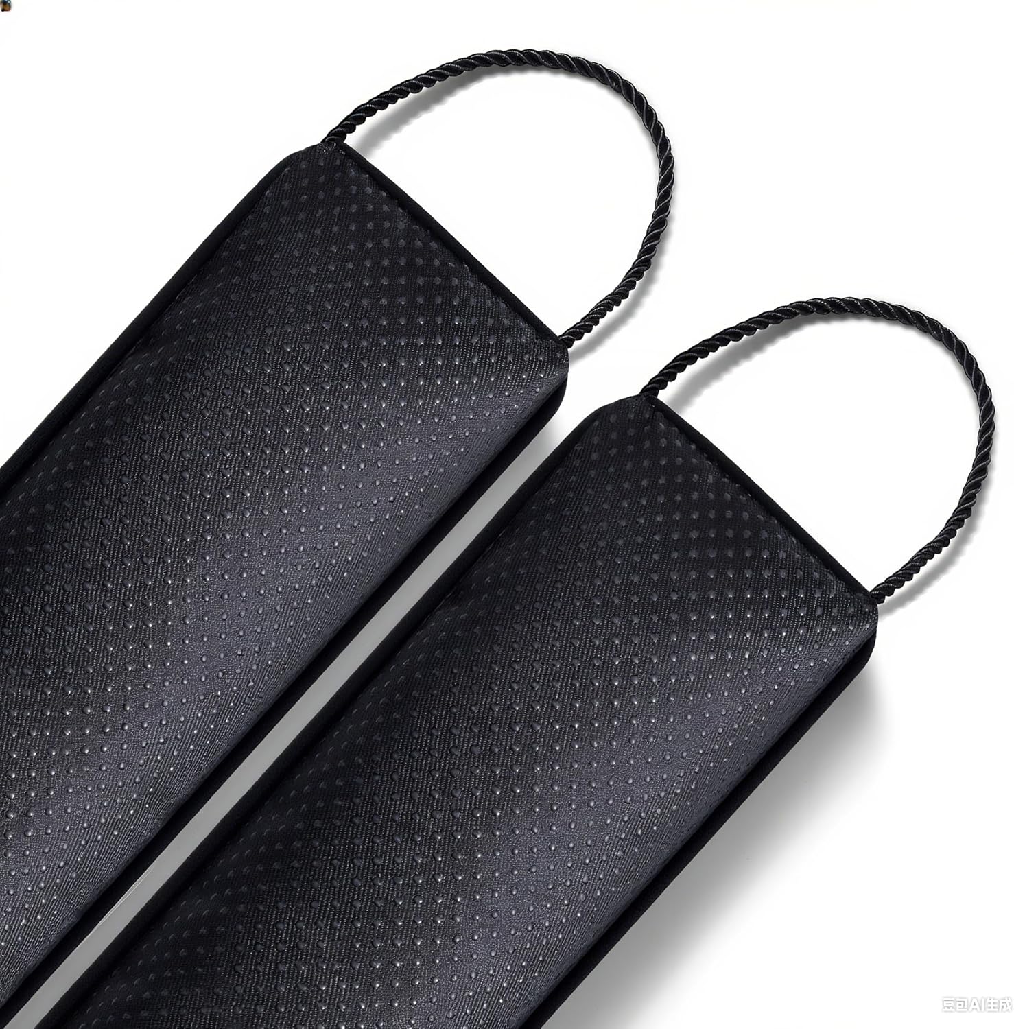 Sunolga 38" Door Draft Stopper Blocks Hot and Cold Air with Removable Washable Cover for Gaps Up to 3", Weather Strip Seal for Noise, Door Sweep for Bottom of Door, Home Essentials, Black and White