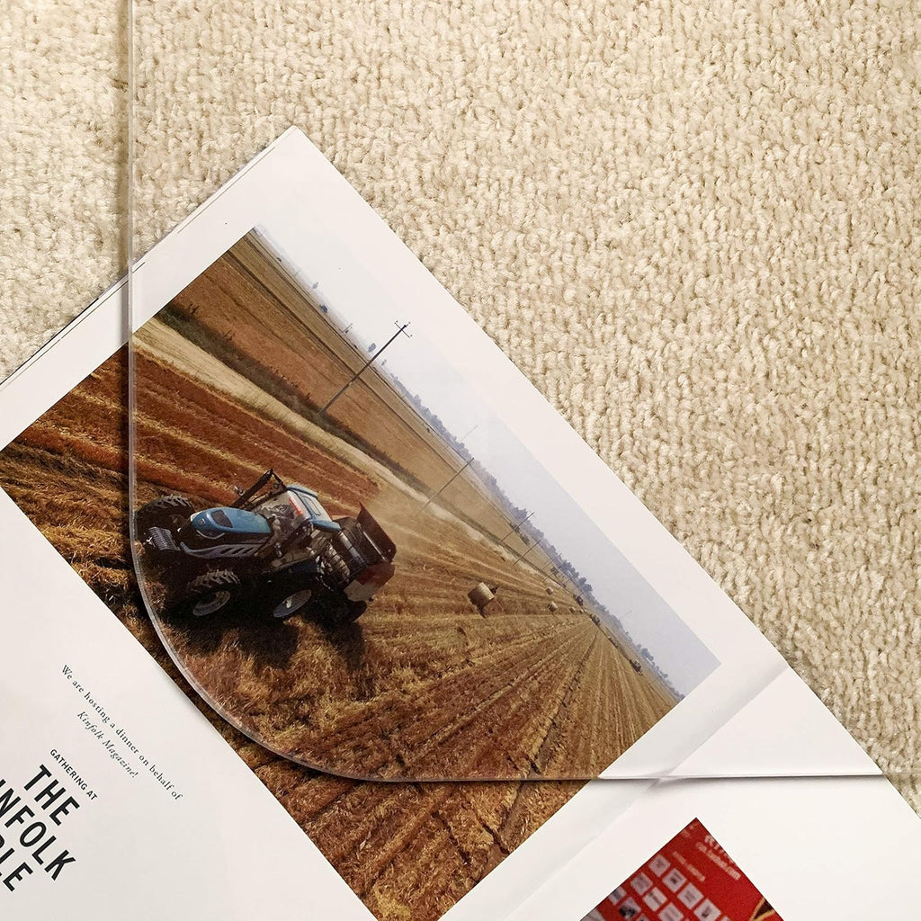 [Large Size] Crystal Clear 1/5" Thick 59" x 47" Heavy Duty Hard Chair Mat, Can be Used on Carpet or Hard Floor